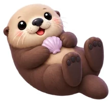 Sea otter sticker